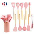 10 adet Silikon Araçlar Spatula Turner Çerez Pastresi Kazık